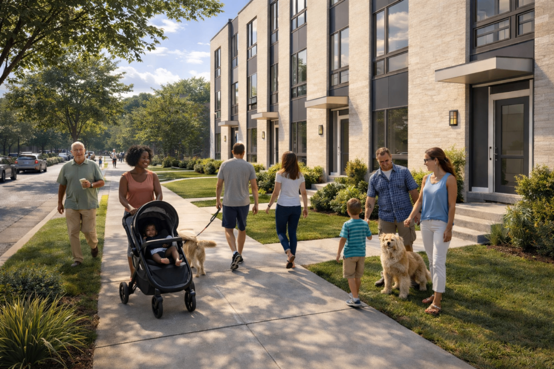 Neighborhood life along the Oakland Avenue corridor in Shorewood